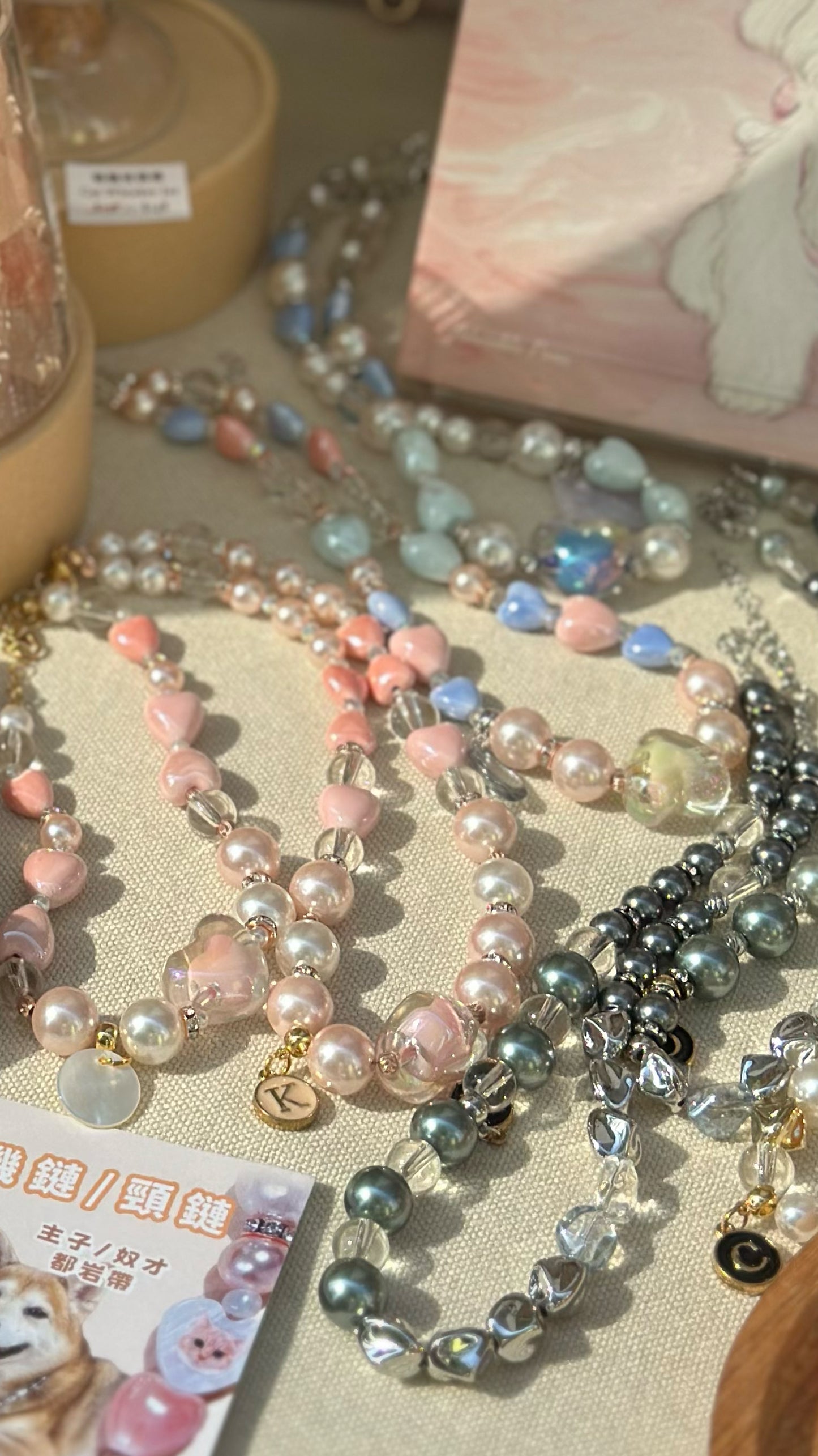 珠寶感寵物頸鏈 Pet Necklace【多個排珠/配色設計】