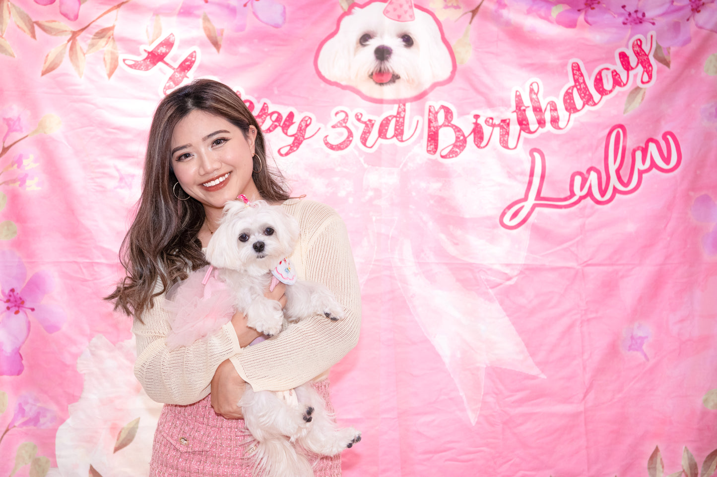 派對大合照打卡 背景布掛布牆 Photography Backdrop Wall Hanging Cloth Party Decoration 【多個毛孩貓狗排版設計】
