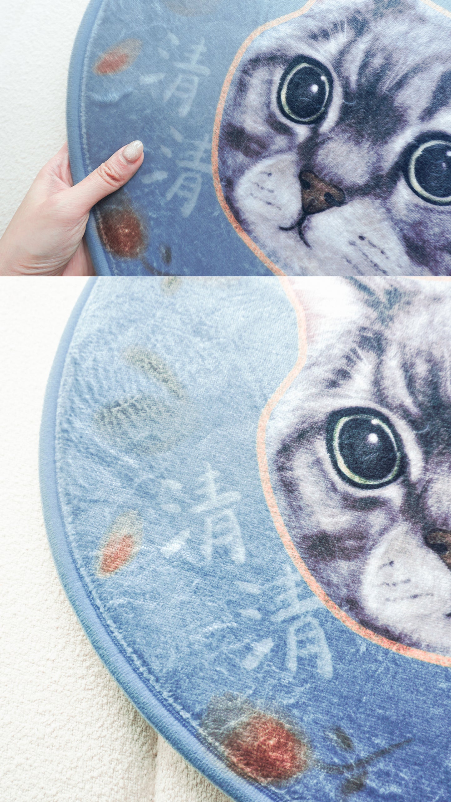 毛絨絨地毯 Door Mat【不同尺寸/形狀勻可訂製 | 多個毛孩貓狗排版設計】