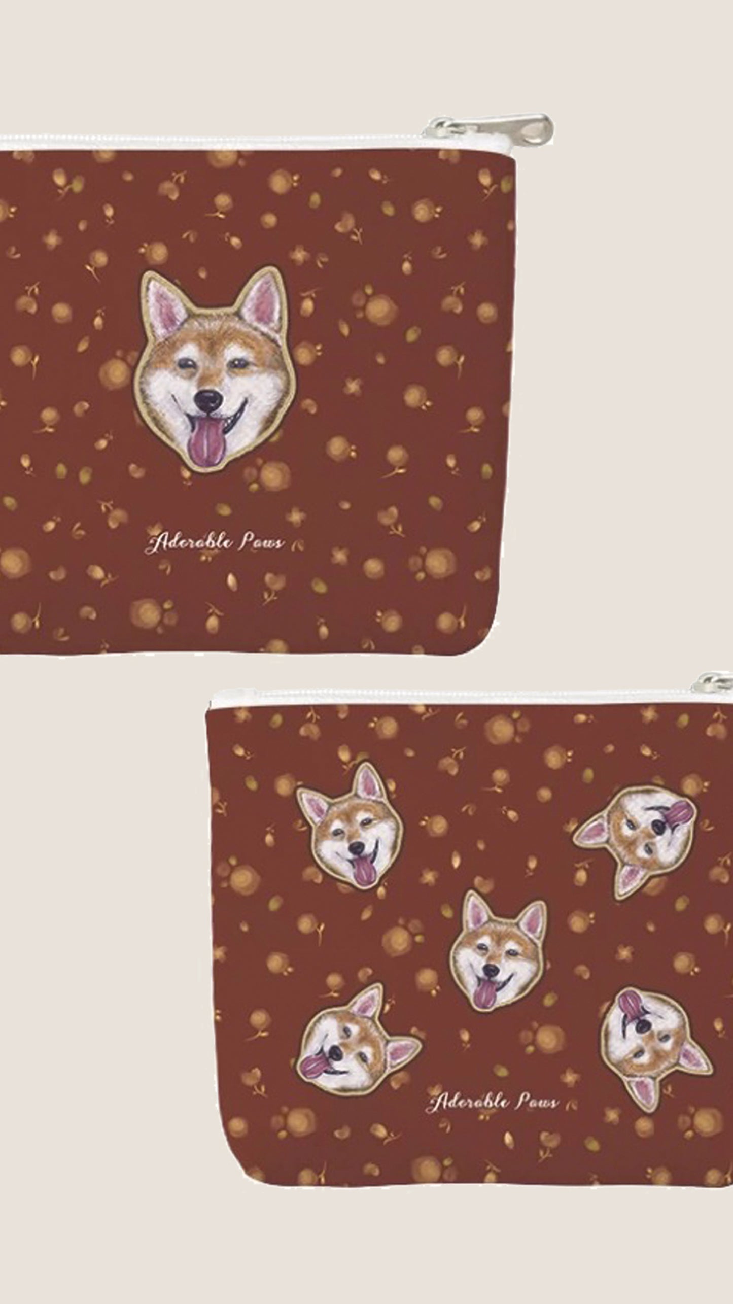 數碼印刷帆布散紙包 Canvas Pouch【多個毛孩貓狗排版設計】