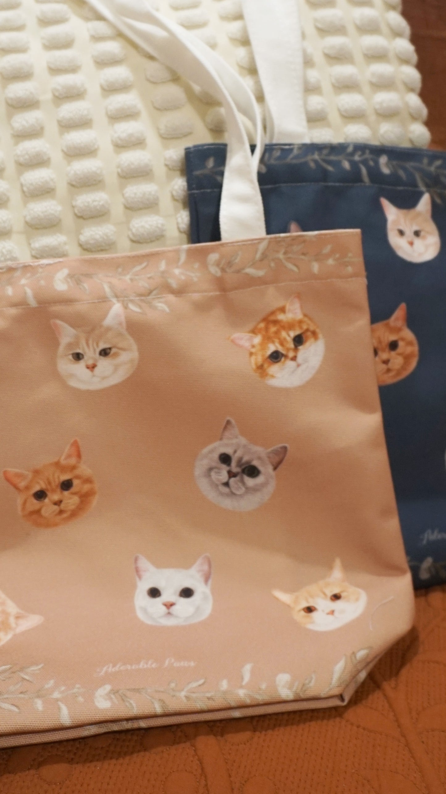 客製化寵物肖像 Tote Bag｜毛孩照片訂製帆布袋（雙面印刷・多個排版設計）