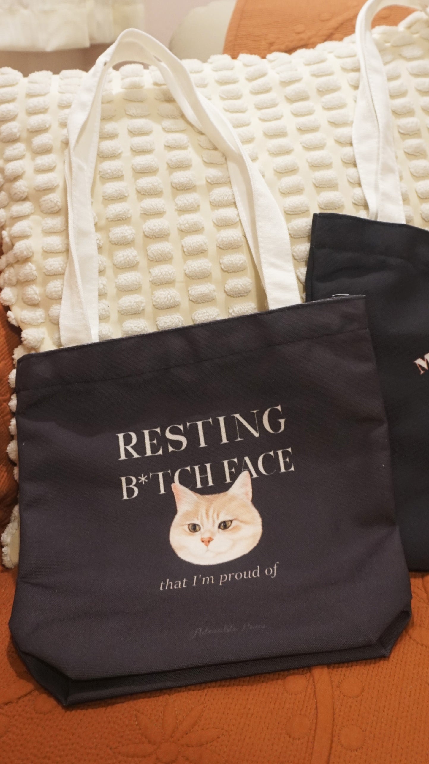 客製化寵物肖像 Tote Bag｜毛孩照片訂製帆布袋（雙面印刷・多個排版設計）