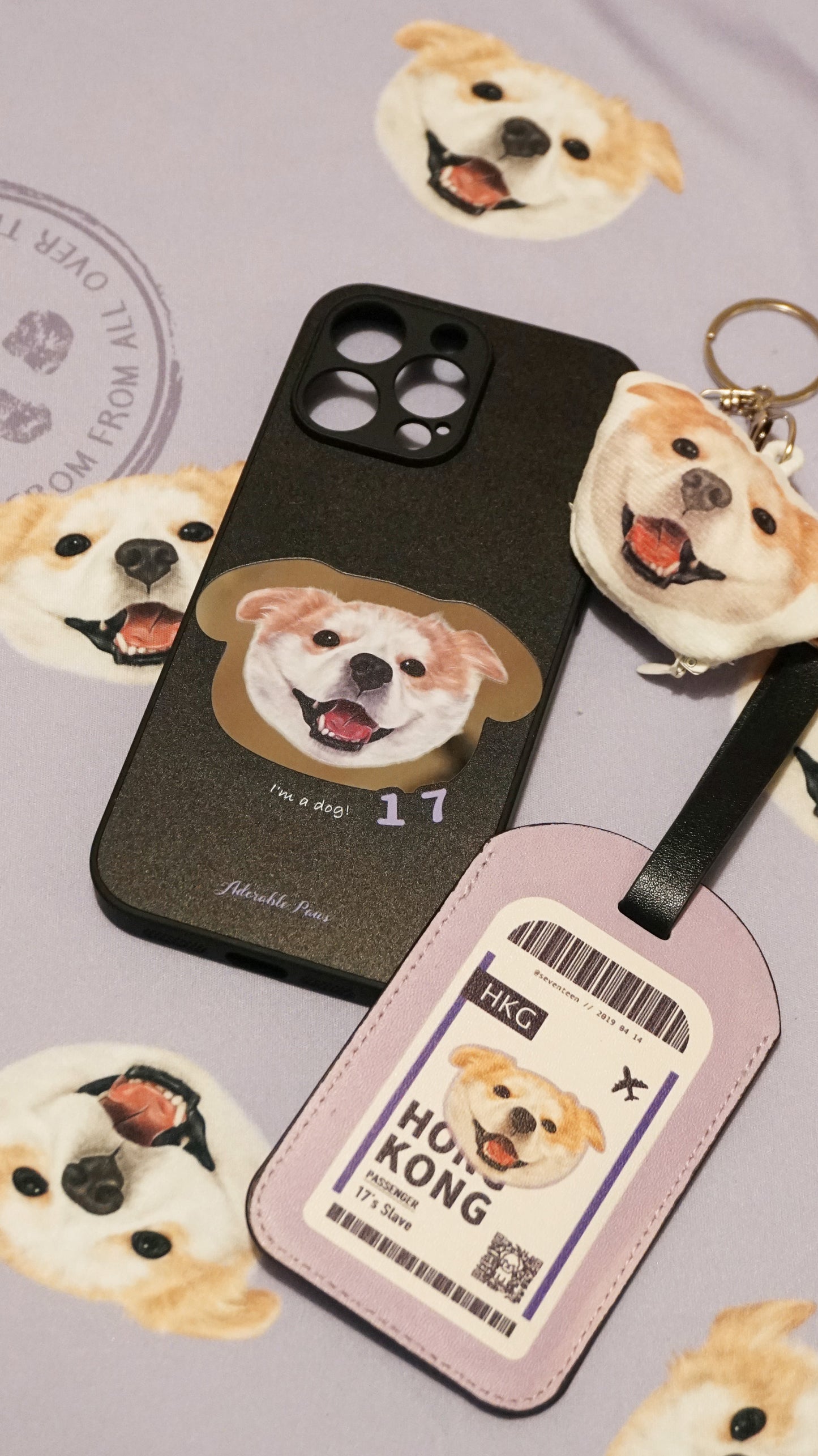 客製化毛孩肖像手機殼｜寵物照片訂製 Phone Case（鏡面/透明/MagSafe｜多個排版設計】