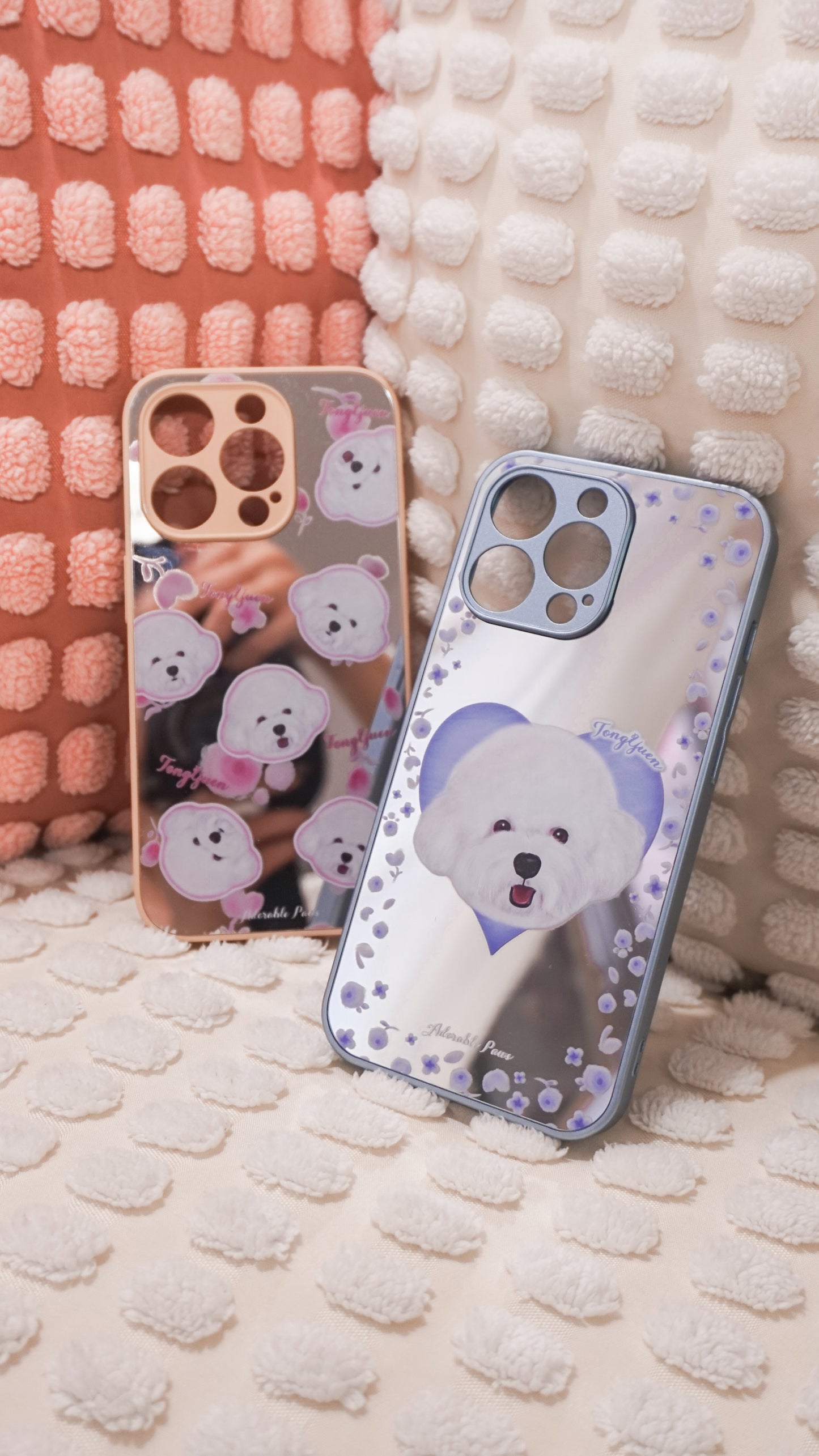 客製化毛孩肖像手機殼｜寵物照片訂製 Phone Case（鏡面/透明/MagSafe｜多個排版設計】