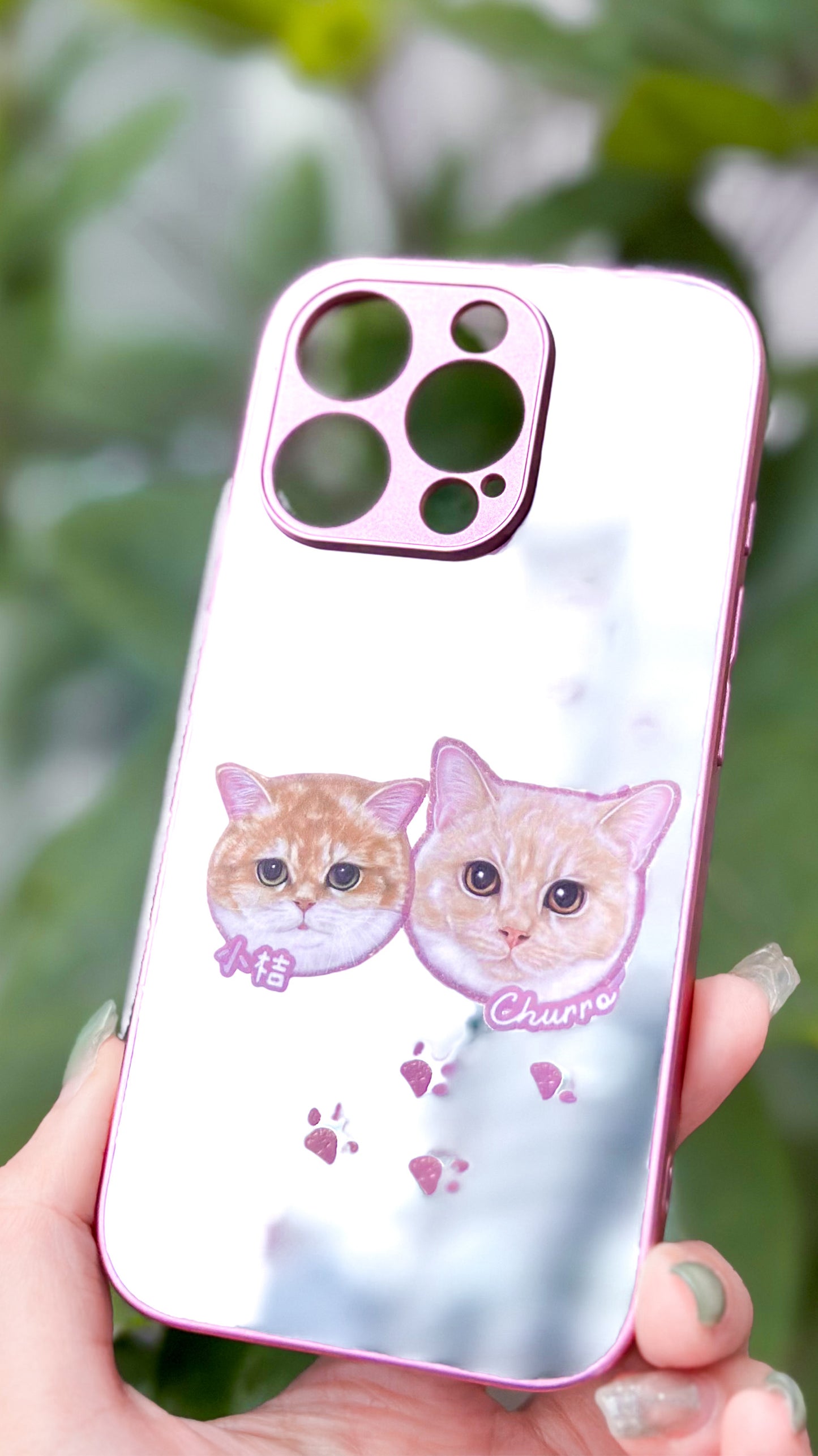 客製化毛孩肖像手機殼｜寵物照片訂製 Phone Case（鏡面/透明/MagSafe｜多個排版設計】
