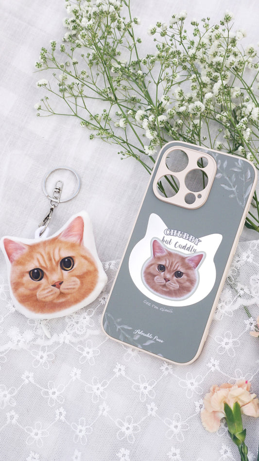 客製化毛孩肖像手機殼｜寵物照片訂製 Phone Case（鏡面/透明/MagSafe｜多個排版設計】