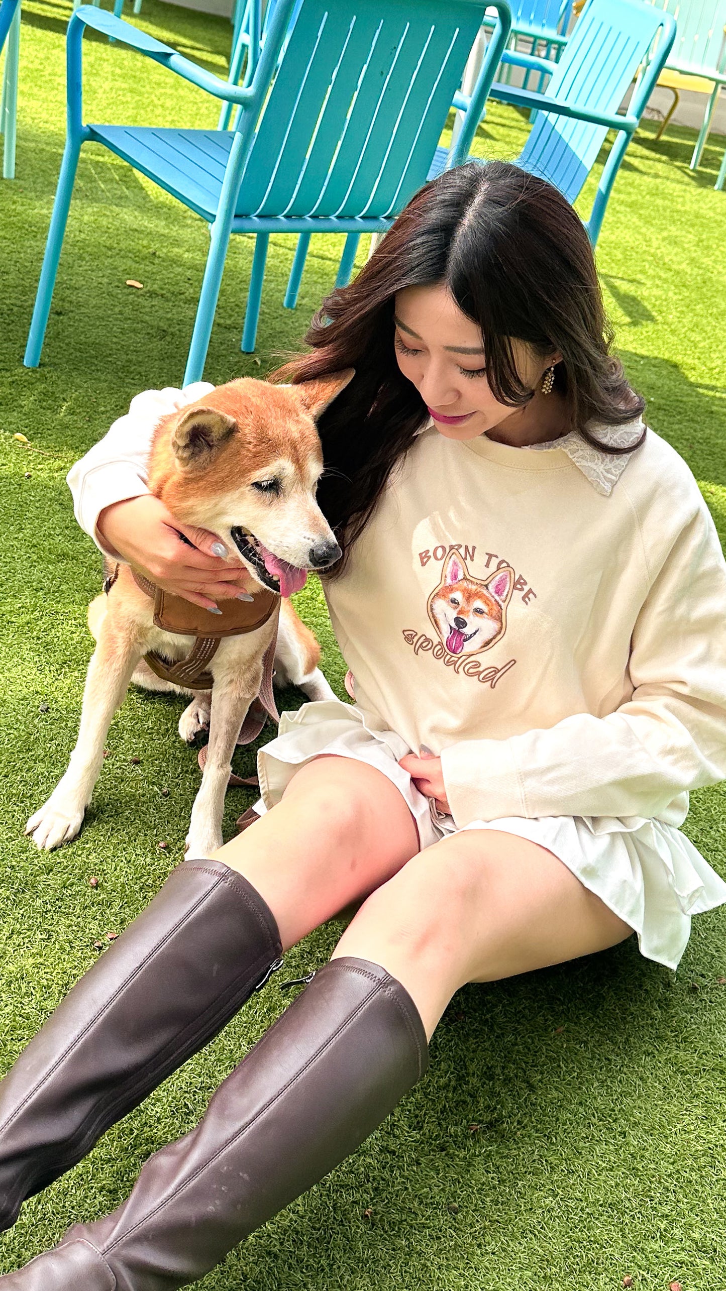 客製毛孩肖像圓領衛衣｜貓狗照片訂製情侶裝・Unisex Sweatshirt（多個排版設計）
