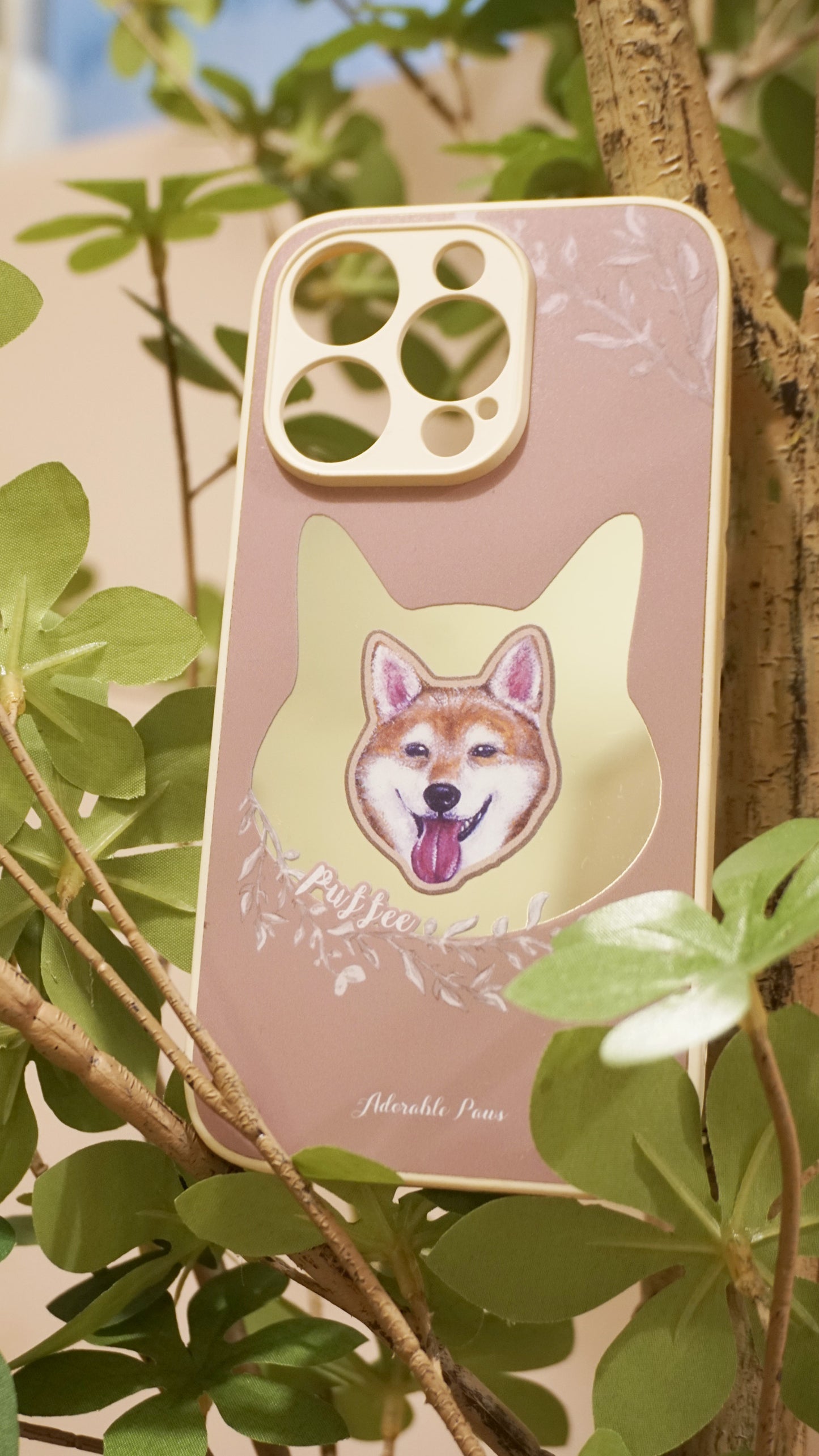 客製化毛孩肖像手機殼｜寵物照片訂製 Phone Case（鏡面/透明/MagSafe｜多個排版設計】