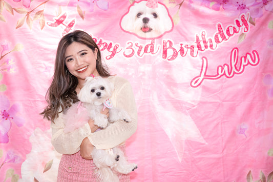派對大合照打卡 背景布掛布牆 Photography Backdrop Wall Hanging Cloth Party Decoration 【多個毛孩貓狗排版設計】